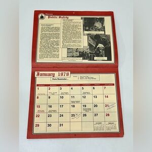 1978 Vintage PLYMOUTH MICHIGAN Calendar and Annual Report